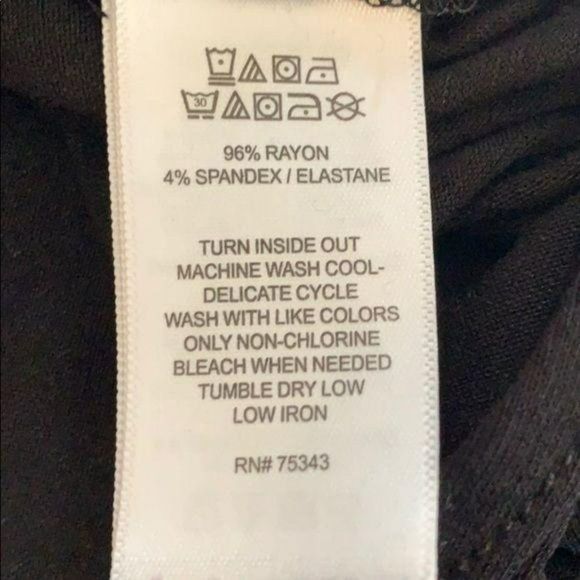 Jones and‎ Co. Woman's Black Asymmetrical Tunic Top Blouse Business 2X - Picture 10 of 11